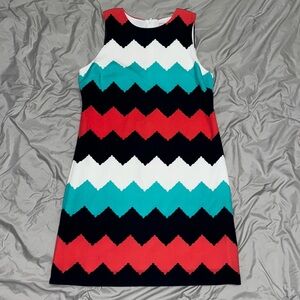 Love Ady Chevron Style Sleeveless Dress for Office, Size Large,  NWT